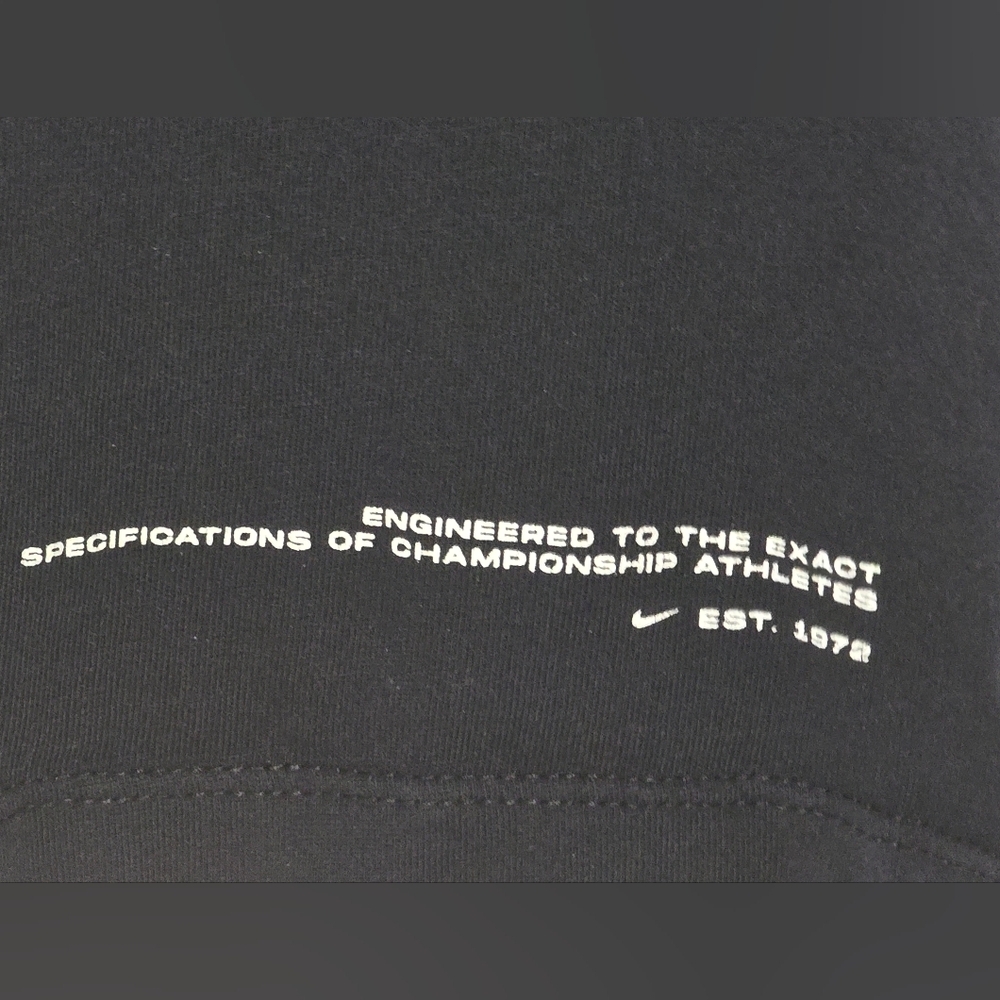 Nike Black Outline Logo Tee | Men's L | “Engineered for Champions” - Picture 3 of 4